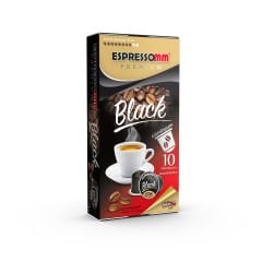 Espressomm® Premium Black Alüminyum Kapsül Kahve (10 Adet) - Nespresso® Uyumlu*