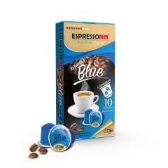 Espressomm® Premium Blue Alüminyum Kapsül Kahve-kafeinsiz! (10 Adet) - Nespresso® Uyumlu*