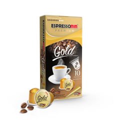 Espressomm® Premium Gold Alüminyum Kapsül Kahve (50 Adet) - Nespresso® Uyumlu*