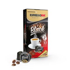 Espressomm® Premium Black Alüminyum Kapsül Kahve (50 Adet) - Nespresso® Uyumlu*