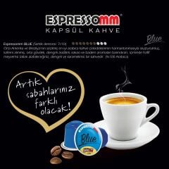 Espressomm® Premium Blue Alüminyum Kapsül Kahve-kafeinsiz! (100 Adet) - Nespresso®*