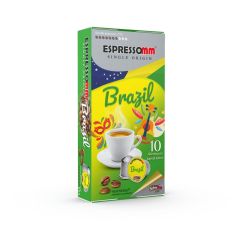 Espressomm® Single Origin Brazil Alüminyum Kapsül Kahve (10 Adet) - Nespresso® Uyumlu*
