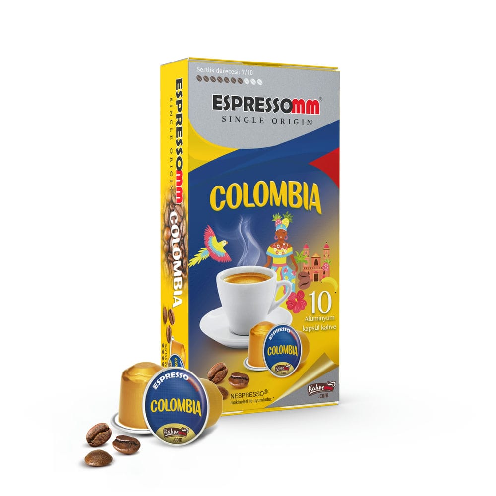 Espressomm® Single Origin Colombia Alüminyum Kapsül Kahve (10 Adet) - Nespresso® Uyumlu*