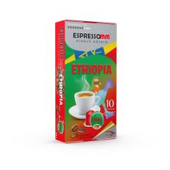 Espressomm® Single Origin Ethiopia Alüminyum Kapsül Kahve (10 Adet) - Nespresso® Uyumlu*