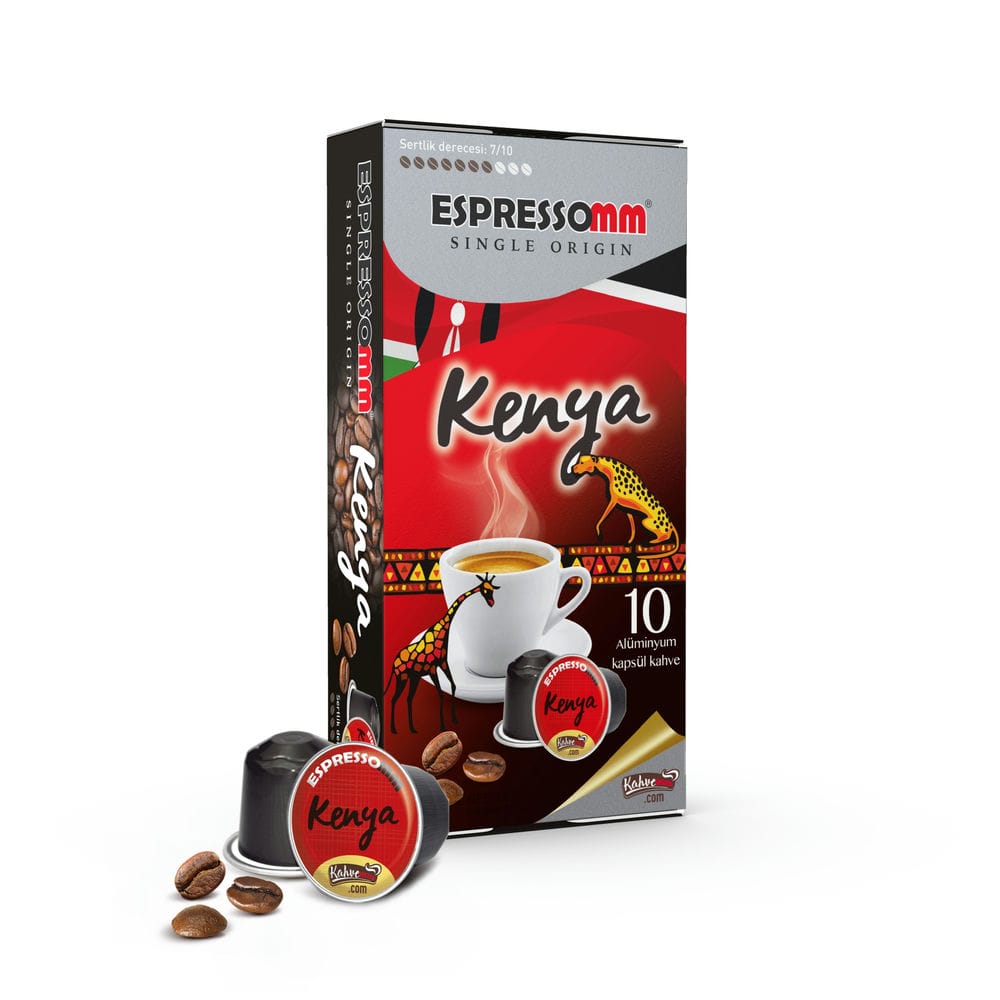 Espressomm® Single Origin Kenya Alüminyum Kapsül Kahve (10 Adet) - Nespresso® Uyumlu*