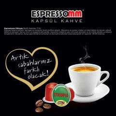 Espressomm® Single Origin Ethiopia Alüminyum Kapsül Kahve (50 Adet) - Nespresso® Uyumlu*