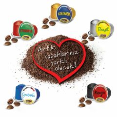 Espressomm® Single Origin Karışık Alüminyum Kapsül Kahve (50 Adet) - Nespresso® Uyumlu*