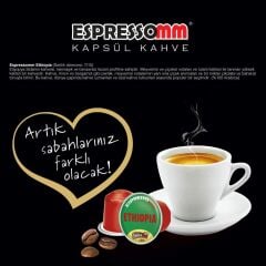 Espressomm® Single Origin Ethiopia Alüminyum Kapsül Kahve (100 Adet) - Nespresso® Uyumlu*