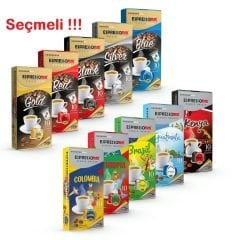 Espressomm® Seçmeli Karışık Alüminyum Kapsül Kahve (100 Adet) - Nespresso® Uyumlu*