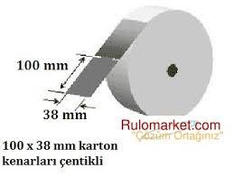 100X38 TERMAL KARTON RAF ETİKETİ 350 SARIM