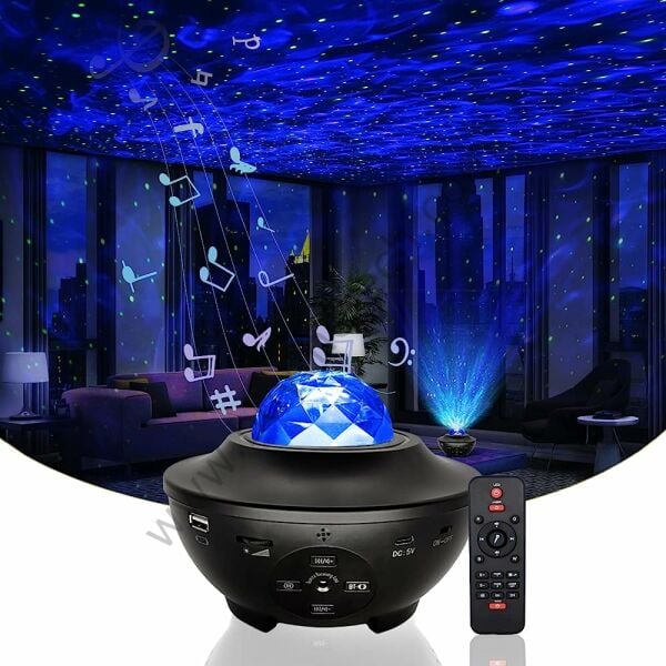 Galaxy Gökyüzü Projektör Gece Lambası BT Hoparlör