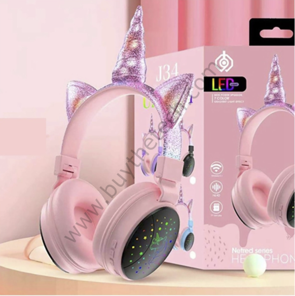 Unicorn Işıklı Bluetooth Kulaklık