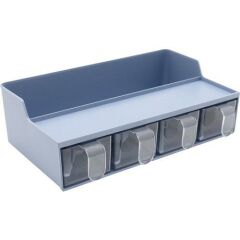 Geseus Organizer Baharatlık Düzenleyici Dört Gözlü Ölçü Kaşıklı