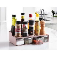 Geseus Organizer Baharatlık Düzenleyici Dört Gözlü Ölçü Kaşıklı