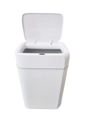 Sensörlü Otomatik Plastik Çöp Kovası 18 Litre + Deterjan Hazneli Silikon Klozet Fırçası