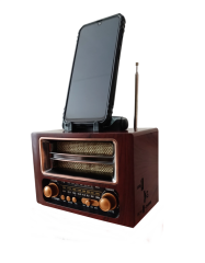 Geseus Torina Nostajik Radyo Müzik Kutusu Bluetooth Hoparlör