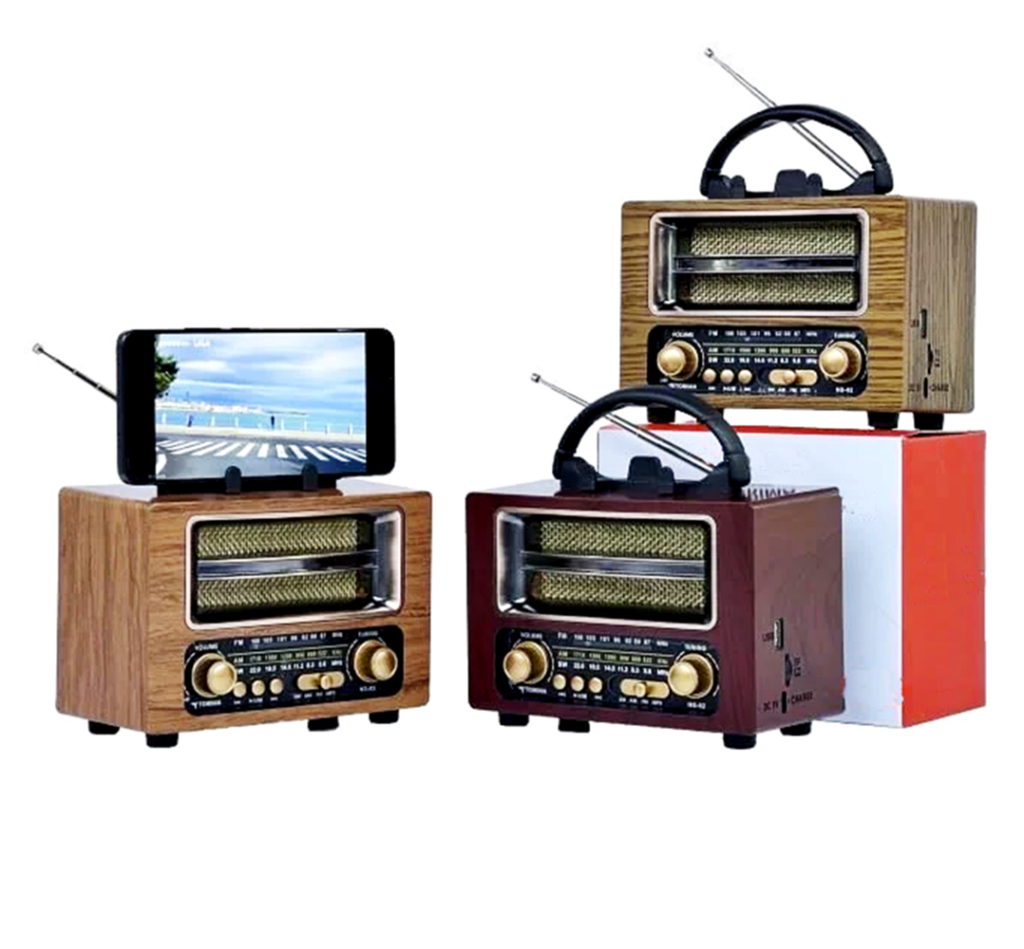 Geseus Torina Nostajik Radyo Müzik Kutusu Bluetooth Hoparlör