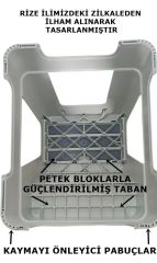 Çelik Ayna Zilkale Büyük Boy Çift Katlı Basamak Çok Amaçlı Dayanıklı Tabure Beyaz+ Pembe-254