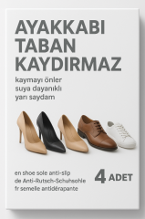 Ayakkabı Taban Kaydırmaz Bant Kaymayı Önler Suya Dayanıklıdır Şeffaf 4 Ad