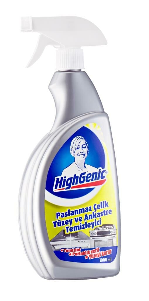 Geseus Highgenic Paslanmaz Çelik ve Ankastre Yüzey Temizleyici, Parlatıcı, Koruyucu 750ml