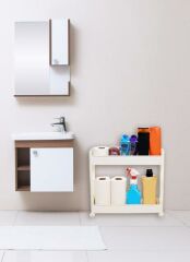 Motek Çok Amaçlı Tekerlekli Mutfak Rafı Banyo Rafı Organizer SR-02