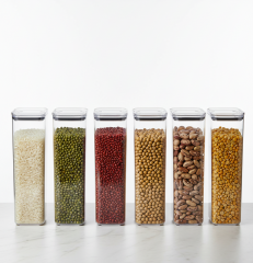 Geseus Uzun Dikdörtgen Hava Geçirmez Erzak Saklama Kabı 6 Adet 4100 ML