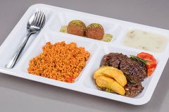 Geseus 5 Gözlü Kırılmaz Poliüretan Tabldot 10 Adet