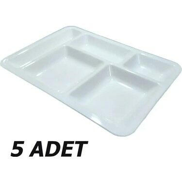 Geseus 5 Gözlü Kırılmaz Poliüretan Tabldot 5 Adet