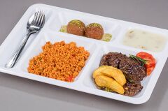 Geseus 5 Gözlü Kırılmaz Poliüretan Tabldot 5 Adet