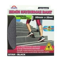 Geseus Boss  Siyah Merdiven Kaydırmaz 50mmx25mt Bant