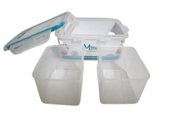 Moon Star Beslenme kabı 0,50Lt Hava Sızdırmaz İki Bölmeli Saklama Kabı-ML151B