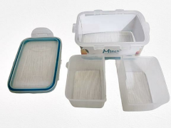 Moon Star Beslenme kabı 0,50Lt Hava Sızdırmaz İki Bölmeli Saklama Kabı-ML151B