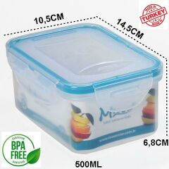 Moon Star Beslenme kabı 0,50Lt Hava Sızdırmaz İki Bölmeli Saklama Kabı-ML151B