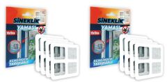 Sineklik Yaması Sineklik Tamir Bantı Kendinden Yapışkanlı 10x10cm 4Ad X2 Paket