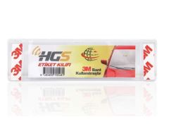 HGS Etiket Kılıfı Etiket Kabı Pvc 3M Yapıştırıcılı 2022 Etiket Uyumlu 2Adet