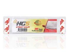 HGS Etiket Kılıfı Etiket Kabı Pvc 3M Yapıştırıcılı 2022 Etiket Uyumlu 2Adet