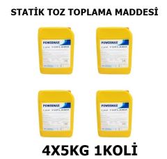 Powermax Statik Toz Toplama Maddesi Toz Toplama Deterjanı 4x5 KG1 Koli