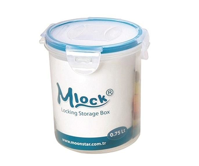 Moonstar Mlook Round 750ML Kilitli  Silindir Saklama Kabı ML-175