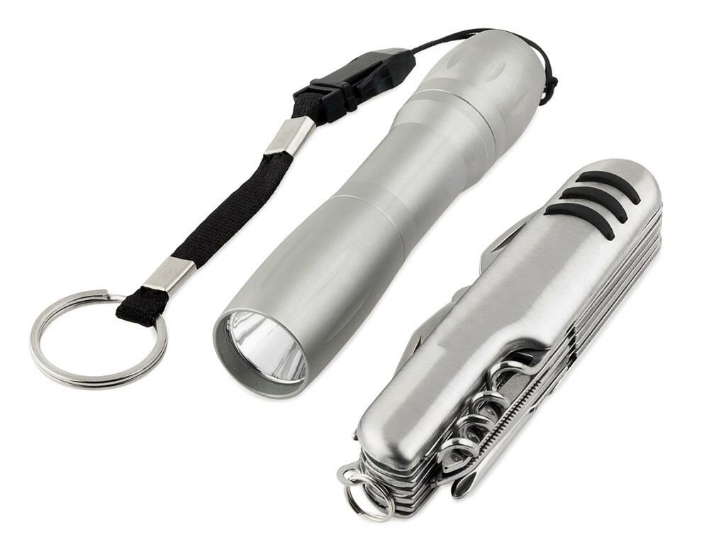 Geseus hediyelik lüx multi Çakı ve fener seti kamp ve dağcı seti GA-1705