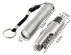 Geseus hediyelik lüx multi Çakı ve fener seti kamp ve dağcı seti GA-1705