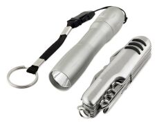 Geseus hediyelik lüx multi Çakı ve fener seti kamp ve dağcı seti GA-1705