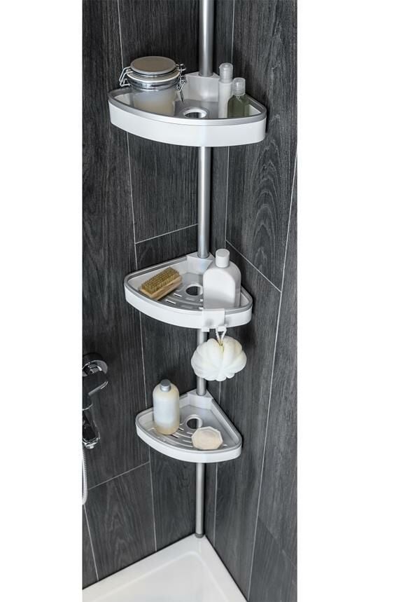 Primanova N38 Yaylı Banyo Köşe Rafı Venta