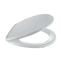 Çelik Ayna Hasır Desenli Kırılmaz Klozet Kapağı-710