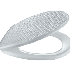 Çelik Ayna Hasır Desenli Kırılmaz Klozet Kapağı-710