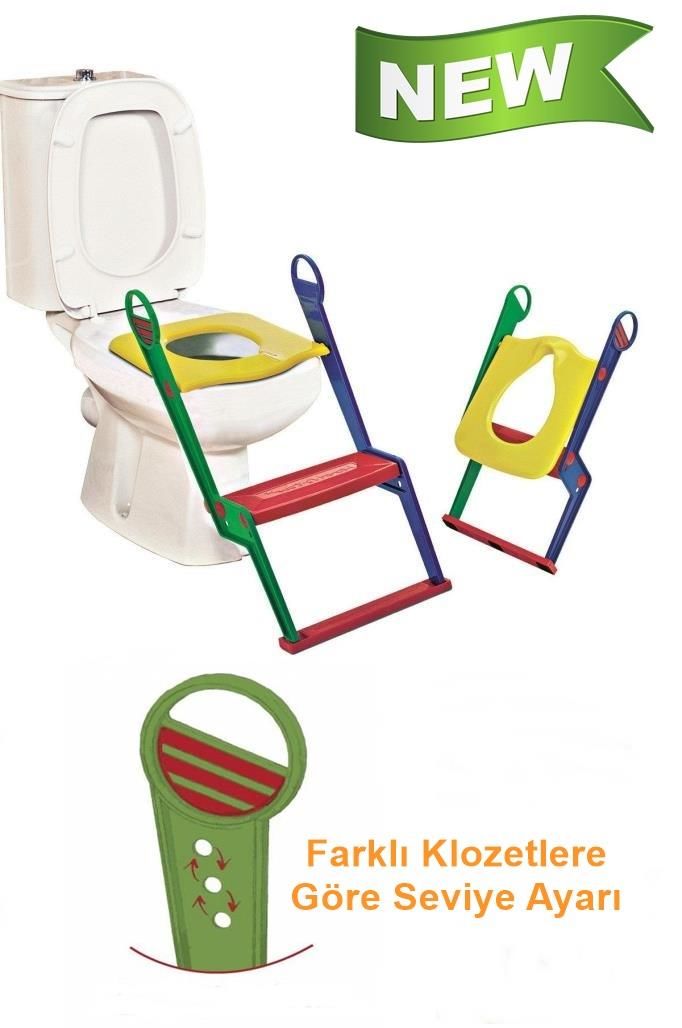 Çocuk Adaptörlü Klozet Kapağı Moonstar Tuvalet Eğitici Alıştırıcı