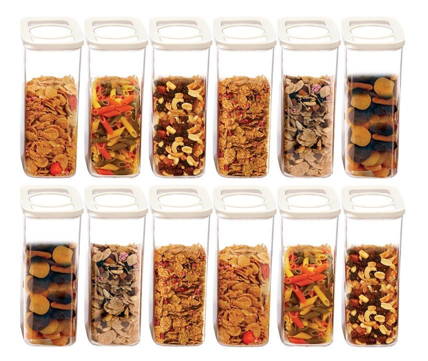 Moonstar 12 Li Süper Set Saklama Kabı Erzak Kabı Seti 2250 ML-MAX-523