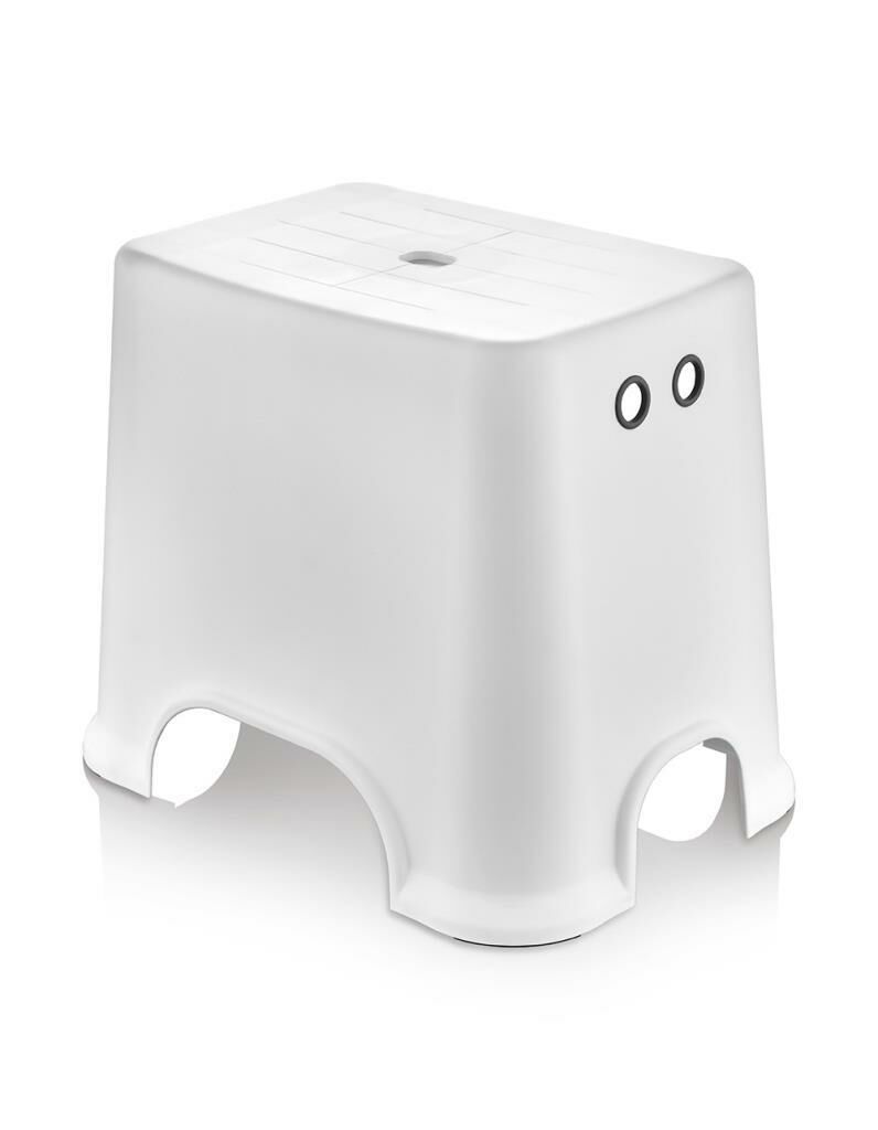 Geseus Banyo Taburesi Çok Amaçlı Tabure Kaymaz Ayakalı Max-140kg Taşıma Kapasitesi-Beyaz-5171-04