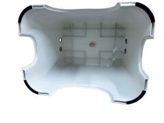 Geseus Banyo Taburesi Çok Amaçlı Tabure Kaymaz Ayakalı Max-140kg Taşıma Kapasitesi-Beyaz-5171-04