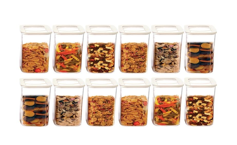 Moonstar 12 Li Süper Set Saklama Kabı Erzak Kabı Seti 1100 ML-MAX-521