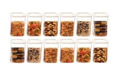 Moonstar 12 Li Süper Set Saklama Kabı Erzak Kabı Seti 1100 ML-MAX-521